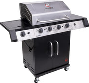 Char-Broil 463341021 Performance Tru-Infrared 4-Burner Cabinet-Style Liquid Propane Gas Grill, Stainless/Black